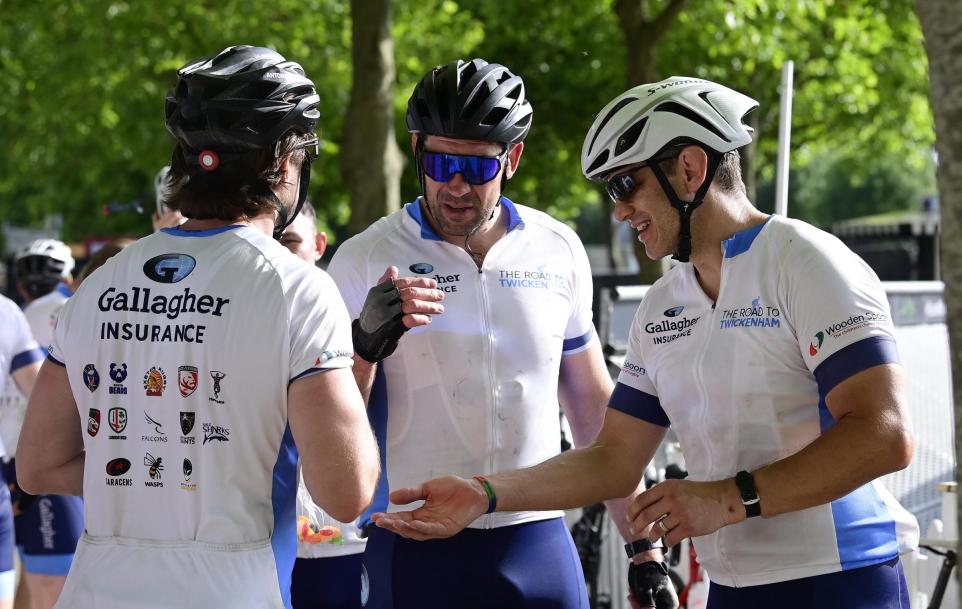 Rugby star Hines says matchday nerves returned for mammoth charity bike ride